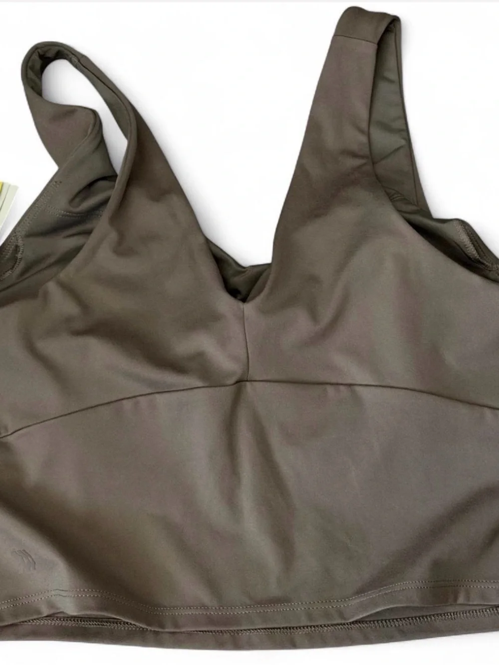 Bundle of Nike Ribbed Mauve Tank and All in Motion Taupe Sports Bra Set - Picture 3 of 7